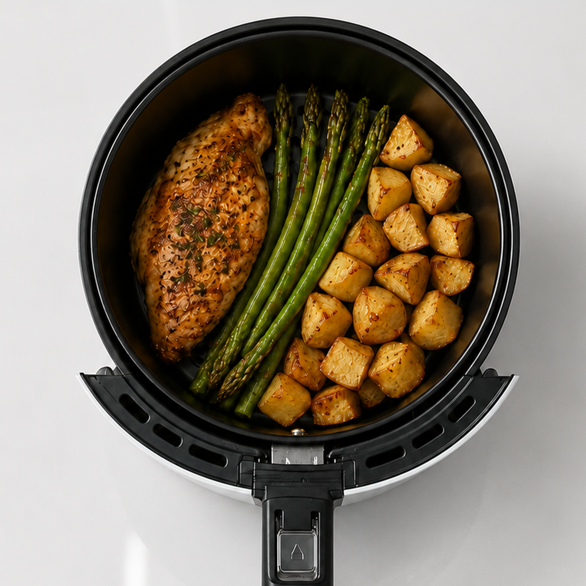 Heinner Heteluchtfriteuse – 1300W – 2,6L Mand – 3,6L Bereidingspan – Instelbare Thermostaat 0–200°C – Timer – Anti-aanbaklaag – Oververhittingsbeveiliging – Wit (6)