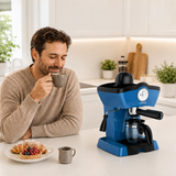 Heinner Charm HEM-200BL Handmatige Espressomachine – 800 W – 3,5 bar – Waterreservoir 250 ml – Voor Espresso en Cappuccino – Melkopschuimer – Frontthermometer – Blauw (10)