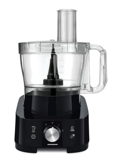 Heinner Multifunctionele Foodprocessor – 1000 W – Mengkom 3,5 L – Blender 1,8 L – 2 Snelheden en Pulsstand – Hak-, Kneed-, Snij-, Rasp-, Klop- en Maalfunctie – Zwart