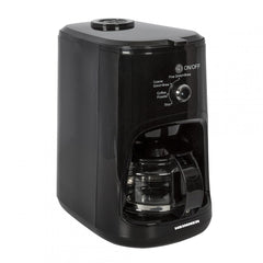 Heinner Koffiezetapparaat met Koffiemolen - 900W - 0.6L - 4 Kopjes - Instelbare Maalgraad Fijn/Grof - Voor Koffiebonen & Gemalen Koffie - Glazen Kan - Zwart