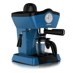 Heinner Charm HEM-200BL Handmatige Espressomachine – 800 W – 3,5 bar – Waterreservoir 250 ml – Voor Espresso en Cappuccino – Melkopschuimer – Frontthermometer – Blauw