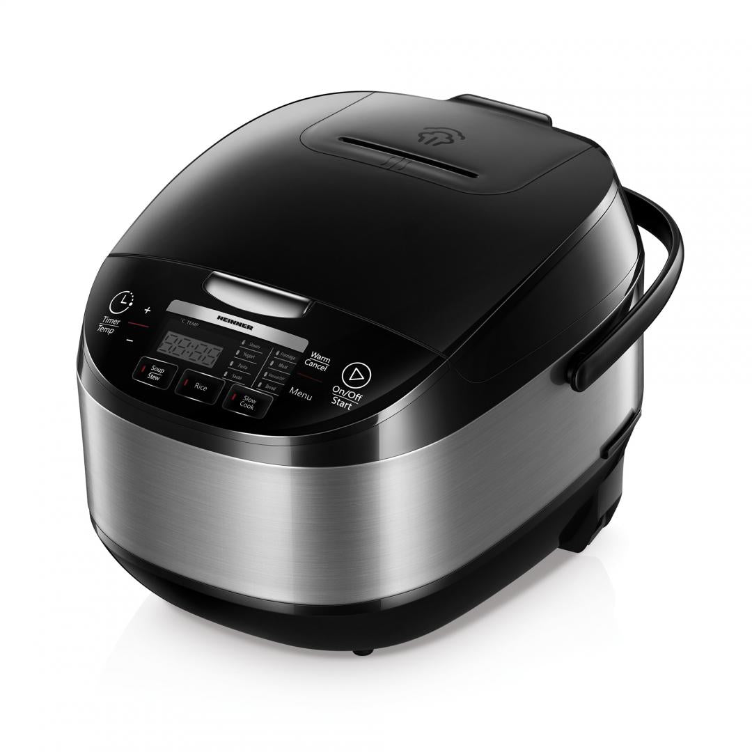 Heinner Multicooker 5 L – 770-918W – 11 Programma’s – 24 u Timer – Touchbediening met LED-display – Warmhoudfunctie – Zwart