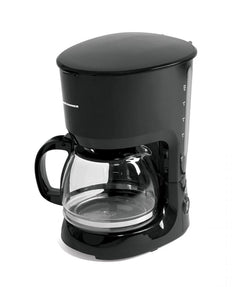 Heinner Filterkoffiezetapparaat – 750 W – Inhoud 1,25 L – Glazen Koffiekan – Warmhoudplaat – Druppelstop – Waterniveau-indicator – Zwart