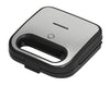 Heinner Sandwichmaker – 750 W – 2 Sandwiches – Antiaanbakplaten – Koelblijvende Handgreep – Power- en Ready-indicatielampjes – Vergrendeling – Zwart/RVS