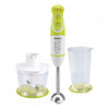 Heinner Staafmixer Set – 600W – 5 Snelheden – Turbo Functie – 700 ml Maatbeker – Hakmolen – Garde – RVS Staaf – Wit/Groen