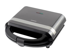 Heinner Elektrische Sandwichmaker en Contactgrill – 700 W – Tosti-ijzer met Antiaanbakplaten – Indicatielampjes – Vergrendelbare Handgreep – Voor Tosti’s, Panini’s en Snacks – Zwart
