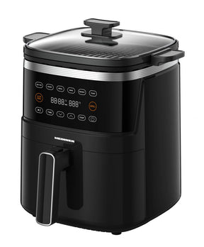 Heinner Airfryer 5L – 2600W Heteluchtfriteuse – Olievrij Frituren – Digitale Touchbediening – 6 Voorgeprogrammeerde Programma’s – Gezond & Vetarm Koken