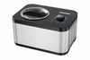 Heinner SweetFreeze IJsmachine – 120 W – 1,5 L – Ingebouwde Compressor – LED-display – Touchbediening & Draaiknop – IJs-, Yoghurt-, Meng- & Koelfunctie – Uitneembare IJskom – Zwart/RVS
