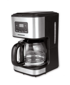 Heinner HCM-D915 Digitaal Filterkoffiezetapparaat – 900 W – Inhoud 1,5 L – LCD-display – Programmeerbare 24-uurs Timer – Warmhoudplaat – Druppelstop – Automatische Uitschakeling – Zwart/RVS