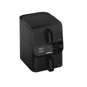 Heinner Dubbele Airfryer 10 L – Heteluchtfriteuse 2 Manden – 10 Programma’s – Smart & Dual Cooking – 2500 W – Digitale Bediening – Zwart