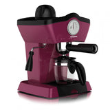 Heinner Charm HEM-200BG Handmatige Espressomachine – 800 W – 3,5 bar – Waterreservoir 250 ml – Voor Espresso en Cappuccino – Melkopschuimer – Frontthermometer – Bordeauxrood
