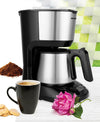 Heinner Armoure Filterkaffeemaschine mit Timer – 1,25 L – 750 W – LCD-Display – Programmierbar – Tropfstopp – Warmhaltefunktion – Automatische Abschaltung – Schwarz