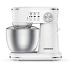 Heinner Küchenmaschine – 5 L Schüssel – 1000 W – 12 Geschwindigkeiten mit Pulsfunktion – Küchenroboter inklusive Edelstahl-Schneebesen, Rühr- und Knethaken – Weiß