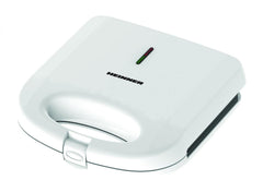 Heinner Elektrische Sandwichmaker en Tosti-ijzer – 750 W – Voor 2 Tosti’s of Sandwiches – Antiaanbakplaten – Automatische Temperatuurregeling – Koelblijvende Handgreep – Indicatielampjes – Veiligheidssluiting – Wit