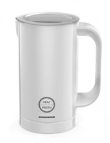 Heinner Elektrische Melkopschuimer – 450 W – Warm en Koud Melkschuim – Melk Verwarmen tot 200 ml – Opschuimcapaciteit 100 ml – Automatische Uitschakeling – Wit