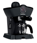 Heinner Retro Effect Espressomachine – 800W – 250 ml Capaciteit – 3,5 bar – Espresso & Cappuccino – Melkopschuimer – Frontale Thermometer – Filter voor 4 Kopjes – Zwart