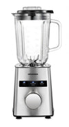 Heinner Avallon 800 Standmixer & Smoothie Maker – 800W – 1,5L Glaskrug – 6 Geschwindigkeiten + Puls + Eis-Crusher – Edelstahlmesser & -gehäuse – Abnehmbarer Krug – Silber