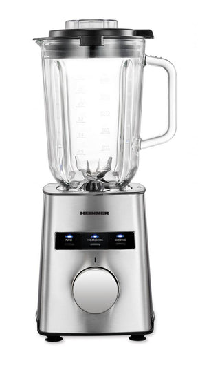 Heinner Avallon 800 HBL-HE800SS Blender & Smoothie Maker - 800W - 1,5L Glazen Kan - 6 Snelheden + Pulse + Ijsmaler - RVS Messen & Behuizing - Afneembare Kan - Zilver