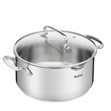 Tefal Duetto+ Kookpan 24 cm - Met deksel - RVS - Geschikt voor alle warmtebronnen - Zilver