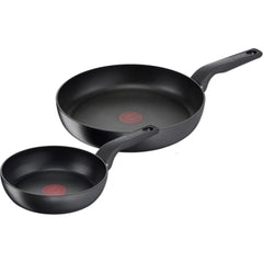 Tefal Hard Titanium Pro 2-teiliges Pfannenset - Bratpfannen - Induktion - Schwarz