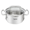 Tefal Kochtopf 20 cm – 2,5 Liter – Mit Deckel – Edelstahl – Silber