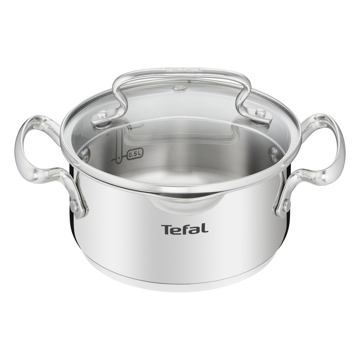 Tefal DUETTO+ Kookpan 16 cm - Met Deksel -  Vaatwasserbestendig - Zilver — officiële productfoto van Tefal (extra aanzicht)
