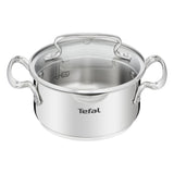 Tefal DUETTO+ Kookpan 16 cm - Met Deksel -  Vaatwasserbestendig - Zilver — officiële productfoto van Tefal (extra aanzicht)