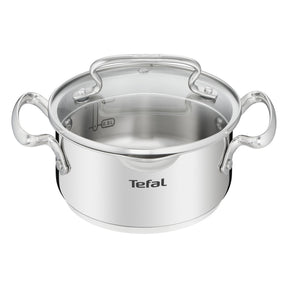 Tefal DUETTO+ Kookpan 16 cm - Met Deksel -  Vaatwasserbestendig - Zilver — officiële productfoto van Tefal (extra aanzicht)